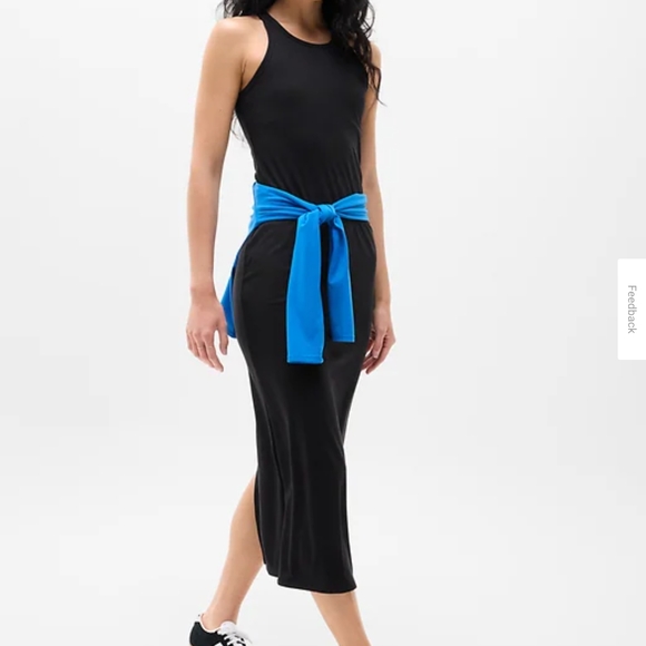 Athleta Signature Rib Maxi Dress - Elegant Black - Picture 9 of 11